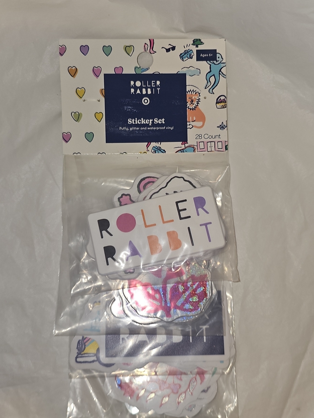 Roller Rabbit X Target Sticker Set 28ct New